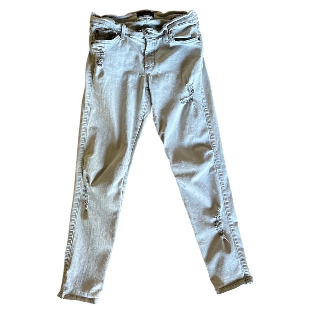 James Jeans Girlfriend Distressed Jeans Twilight Gray Size 26